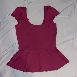 Bebe peplum top